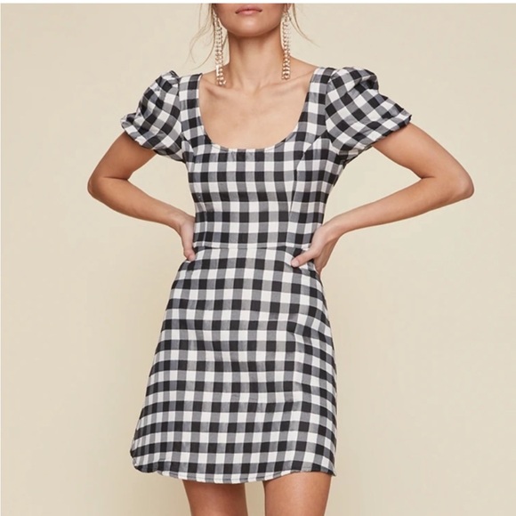 LPA Dress 697 in Black/White Gingham SZ XS EUC - Picture 1 of 8